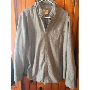 American‎ Eagle Gray Button up Size XL